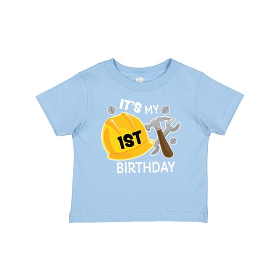 Inktastic Its My 1st Birthday with Construction Tools Boys Baby T-Shirt