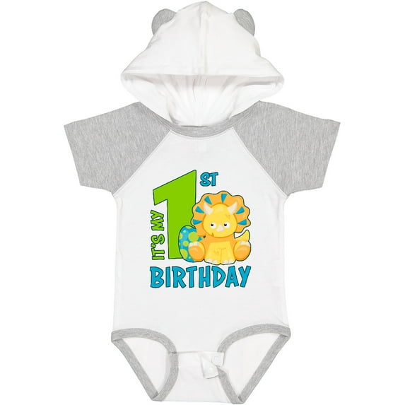 Inktastic Its My 1st Birthday with Dinosaur Boys or Girls Baby Bodysuit