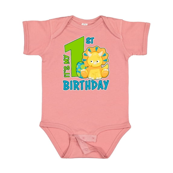 Inktastic Its My 1st Birthday with Dinosaur Boys or Girls Baby Bodysuit
