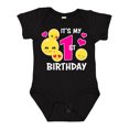 thumbnail image 1 of Inktastic Its My 1st Birthday with Smiling Emoticons Girls Baby Bodysuit, 1 of 5