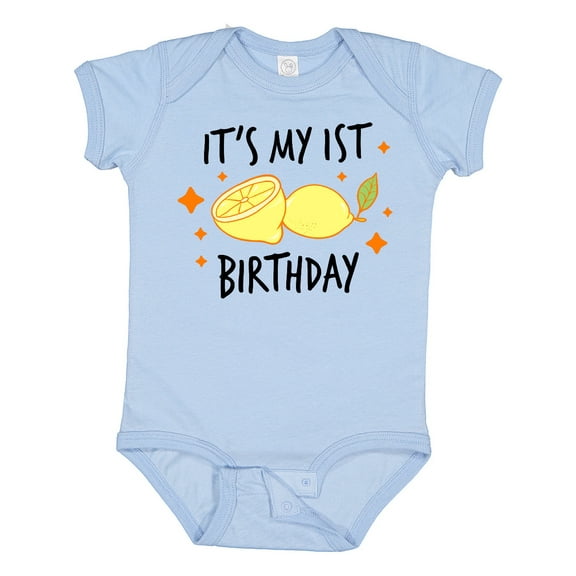 Inktastic Its My 1st Birthday with Lemons Boys or Girls Baby Bodysuit