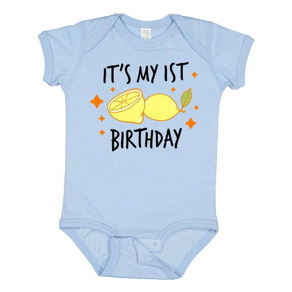 Inktastic Its My 1st Birthday with Lemons Boys or Girls Baby Bodysuit