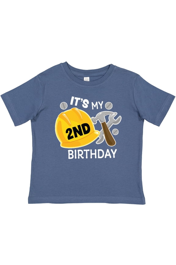 Its My 2nd Birthday with Construction Tools Boys Baby T-Shirt