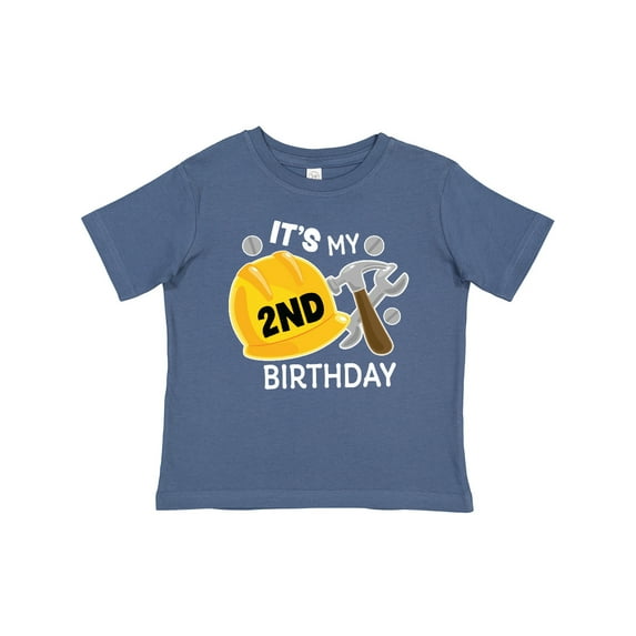 Inktastic Its My 2nd Birthday with Construction Tools Boys Baby T-Shirt