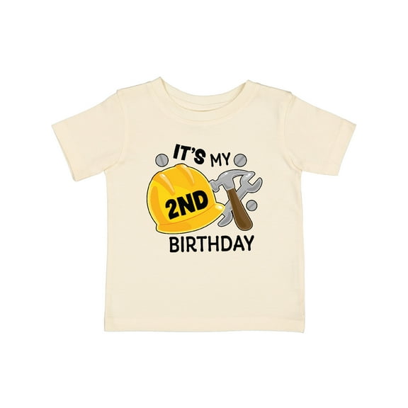 Inktastic Its My 2nd Birthday with Construction Tools Boys Baby T-Shirt