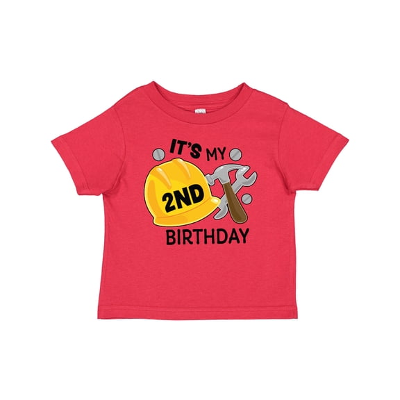 Inktastic Its My 2nd Birthday with Construction Tools Boys Baby T-Shirt
