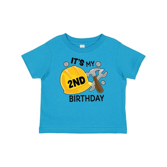 Inktastic Its My 2nd Birthday with Construction Tools Boys Baby T-Shirt