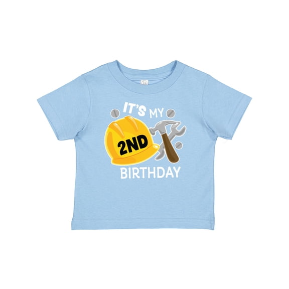 Inktastic Its My 2nd Birthday with Construction Tools Boys Baby T-Shirt