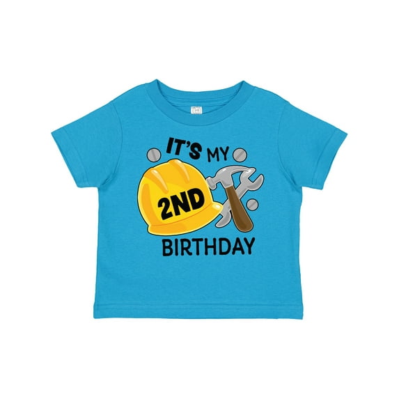 Inktastic Its My 2nd Birthday with Construction Tools Boys Toddler T-Shirt