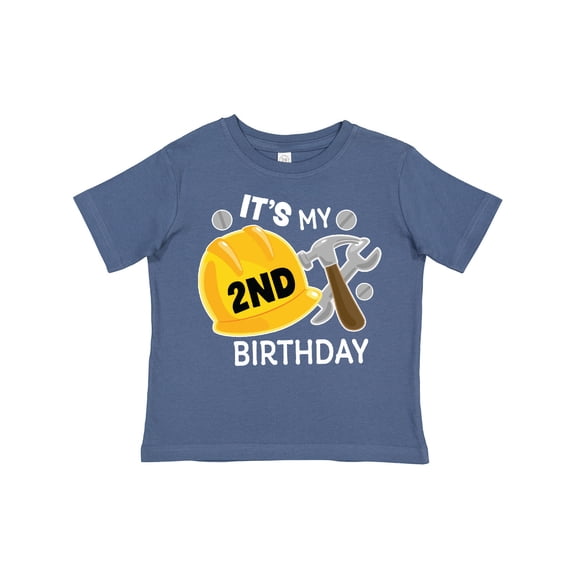 Inktastic Its My 2nd Birthday with Construction Tools Boys Toddler T-Shirt