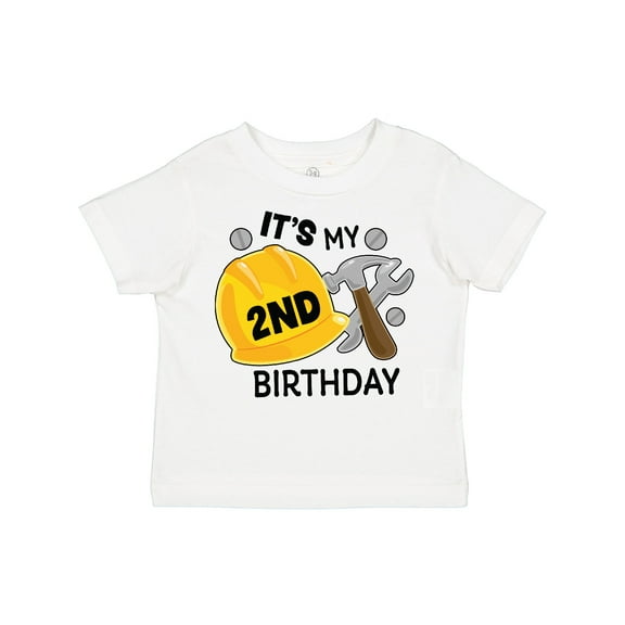Inktastic Its My 2nd Birthday with Construction Tools Boys Toddler T-Shirt