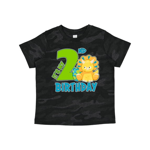 Inktastic Its My 2nd Birthday with Dinosaur Boys or Girls Toddler T-Shirt