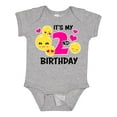 thumbnail image 1 of Inktastic Its My 2nd Birthday with Emojis Girls Baby Bodysuit, 1 of 5
