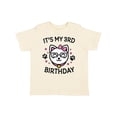 thumbnail image 1 of Inktastic Its My 3rd Birthday with Cat in Glasses Girls Toddler T-Shirt, 1 of 5