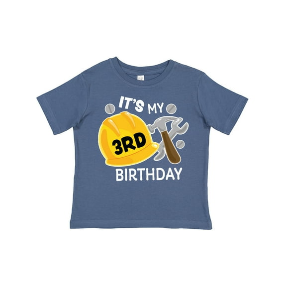 Inktastic Its My 3rd Birthday with Construction Tools Boys Toddler T-Shirt