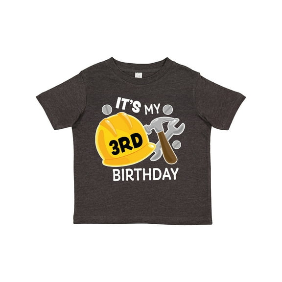 Inktastic Its My 3rd Birthday with Construction Tools Boys Toddler T-Shirt