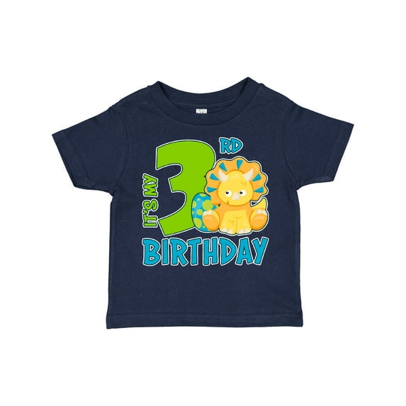 Inktastic Its My 3rd Birthday with Dinosaur Boys or Girls Toddler T-Shirt