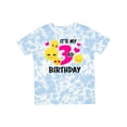 thumbnail image 1 of Inktastic Its My 3rd Birthday with Smiling Emoticons Girls Toddler T-Shirt, 1 of 5