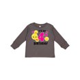 thumbnail image 1 of Inktastic Its My 4th Birthday with Smiling Emoticons Girls Long Sleeve Toddler T-Shirt, 1 of 5