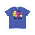 thumbnail image 1 of Inktastic Its My 5th Birthday with Emojis Youth T-Shirt, 1 of 5