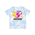 thumbnail image 1 of Inktastic Its My 5th Birthday with Smiling Emoticon Girls Toddler T-Shirt, 1 of 5