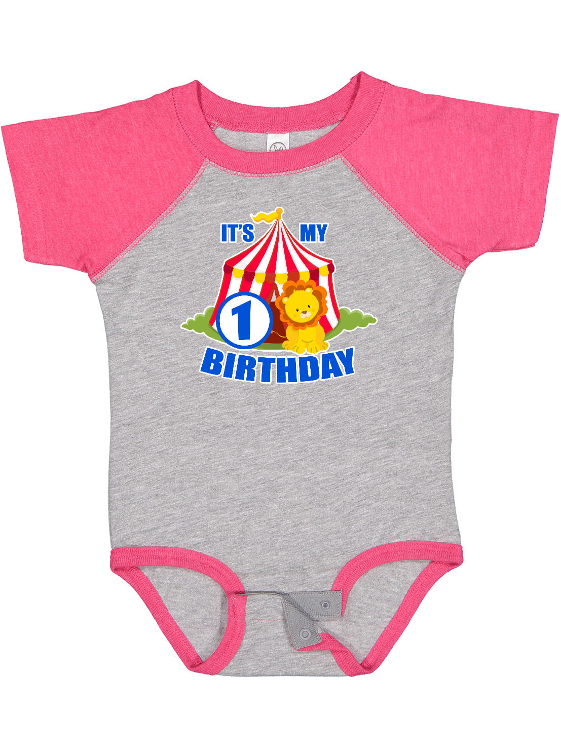 Inktastic Its My Birthday Circus Tent with Lion 1 Year Old Boys or