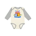 thumbnail image 1 of Inktastic Its My Birthday Circus Tent with Lion 1 Year Old Boys or Girls Long Sleeve Baby Bodysuit, 1 of 5