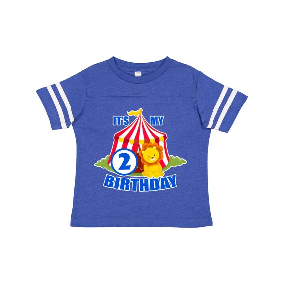 Inktastic Its My Birthday Circus Tent with Lion 2 Years Old Boys or Girls Toddler T-Shirt