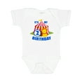 thumbnail image 1 of Inktastic Its My Birthday Circus Tent with Lion 2 years old Boys or Girls Baby Bodysuit, 1 of 5
