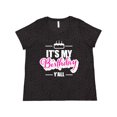 thumbnail image 1 of Inktastic Its My Birthday Yall with Birthday Cake Women's Plus Size T-Shirt, 1 of 5