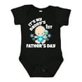 thumbnail image 1 of Inktastic Its My Daddys 1st Fathers Day with Baby and Stars Boys or Girls Baby Bodysuit, 1 of 5