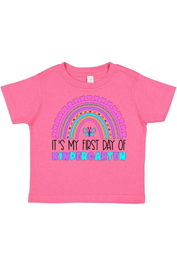 Its My First Day of Kindergarten Boys or Girls Toddler T-Shirt