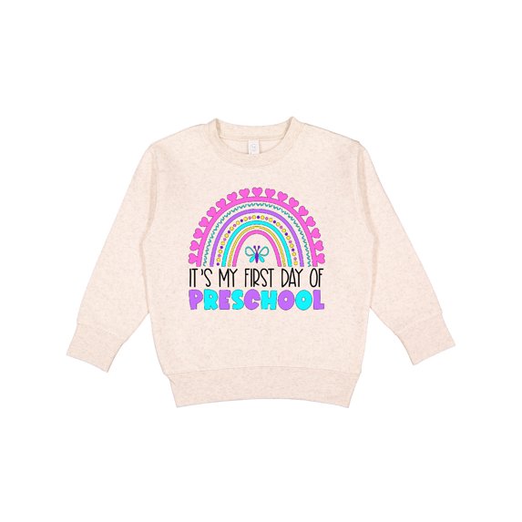 Inktastic Its My First Day of Preschool Toddler Sweatshirt
