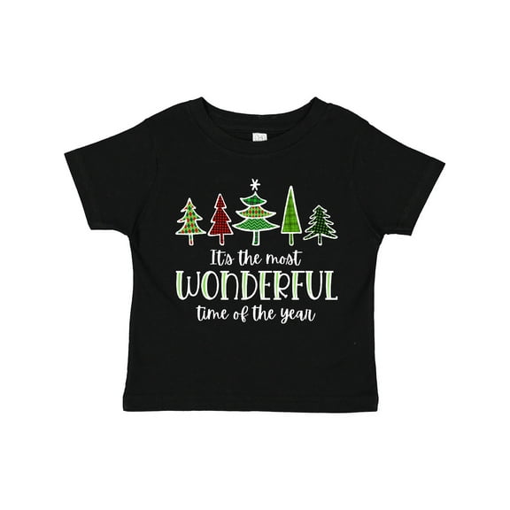 Inktastic Its the Most Wonderful Time of the Year Christmas Trees Boys or Girls Toddler T-Shirt
