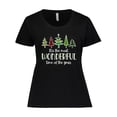 thumbnail image 1 of Inktastic Its the Most Wonderful Time of the Year Christmas Trees Women's Plus Size T-Shirt, 1 of 5