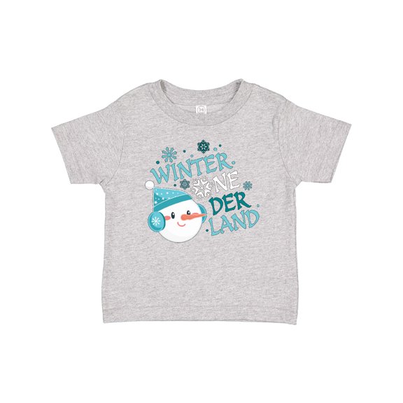 Inktastic Iwinter One-derland First Birthday with Snowman Boys or Girls Baby T-Shirt