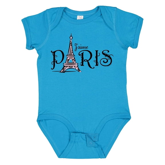 Inktastic J'aime Paris Girls Baby Bodysuit