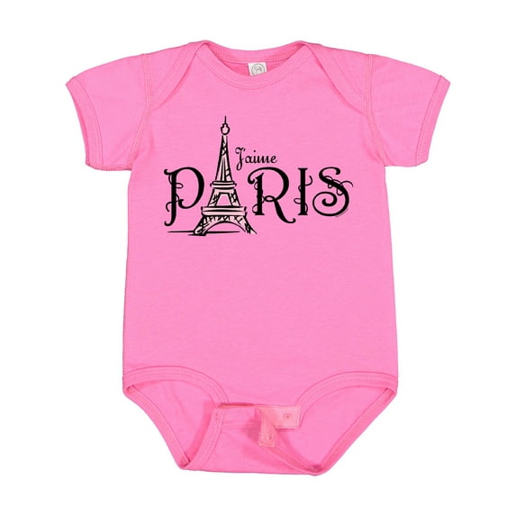 Inktastic J'aime Paris Girls Baby Bodysuit