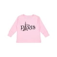 thumbnail image 1 of Inktastic J'aime Paris Girls Long Sleeve Toddler T-Shirt, 1 of 5