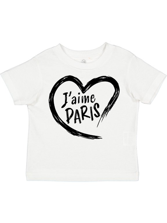 J'aime Paris- I Love Paris- Heart Boys or Girls Toddler T-Shirt