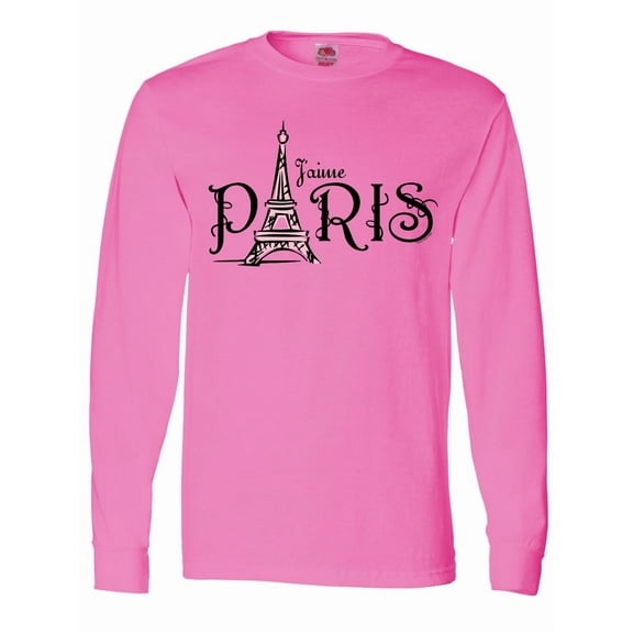 Inktastic J'aime Paris Long Sleeve T-Shirt