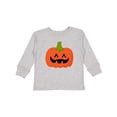 thumbnail image 1 of Inktastic Jack O Lantern Pumpkin Boys or Girls Long Sleeve Toddler T-Shirt, 1 of 5