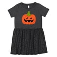 thumbnail image 1 of Inktastic Jack O Lantern Pumpkin Girls Toddler Dress, 1 of 5