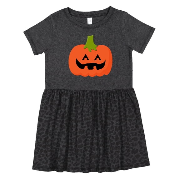 Inktastic Jack O Lantern Pumpkin Girls Toddler Dress