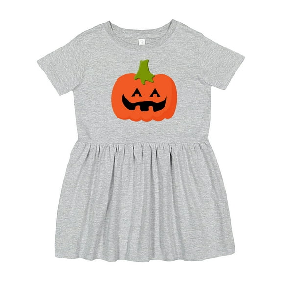 Inktastic Jack O Lantern Pumpkin Girls Toddler Dress