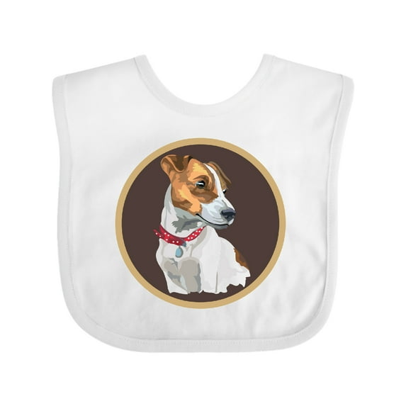 Inktastic Jack Russell Terrier Dog Art Boys or Girls Baby Bib