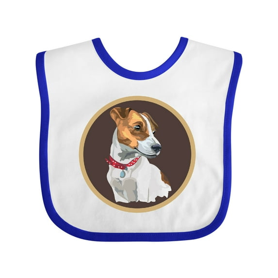 Inktastic Jack Russell Terrier Dog Art Boys or Girls Baby Bib