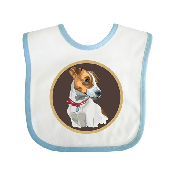 Inktastic Jack Russell Terrier Dog Art Boys or Girls Baby Bib
