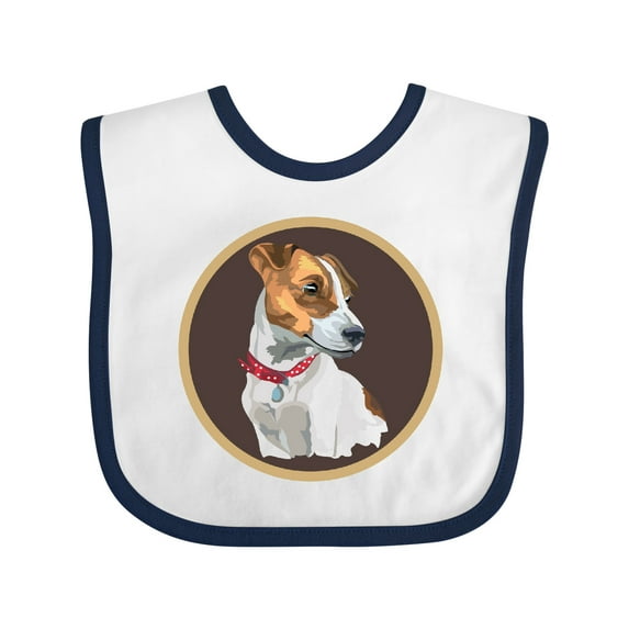 Inktastic Jack Russell Terrier Dog Art Boys or Girls Baby Bib