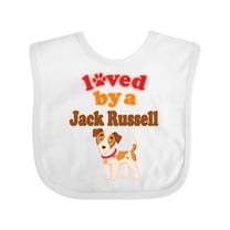 Inktastic Jack Russell Terrier Dog Gifts Boys or Girls Baby Bib